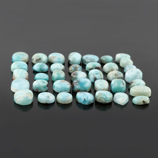 natural larimar stone mix shape