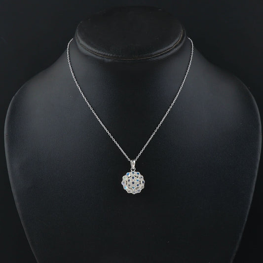 Timeless beauty and elegance with a Moonstone Pendant Necklace crafted in 925 Sterling Silver