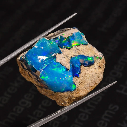 Raw White Ethiopian Opal 36.5 Ct – Unique Rough Gem for Jewelry