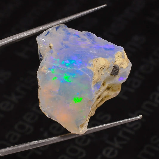Natural White Ethiopian Opal Stone | Premium Natural Fire Rough Armonia Gems