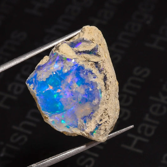 High-Quality 12 Ct Raw Ethiopian Opal (21x17x10 mm)