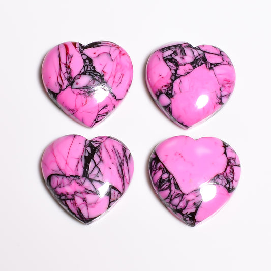Pink Turquoise heart cabochon featured within a broader look at heart shaped gemstones, popular for sentimental and gift focused jewelry