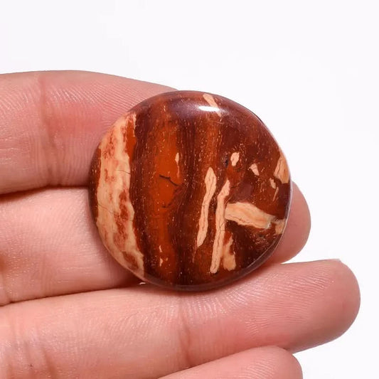 natural jasper cabochon banded pattern stone
