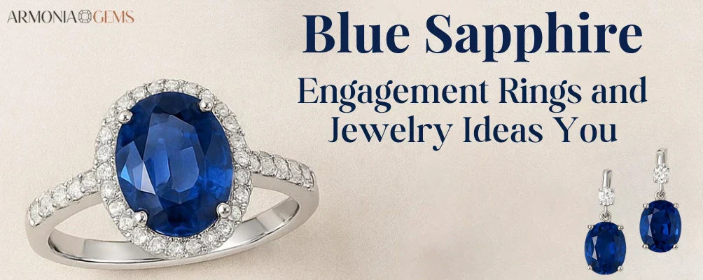 Latest Blue Sapphire Engagement Rings & Jewelry Ideas