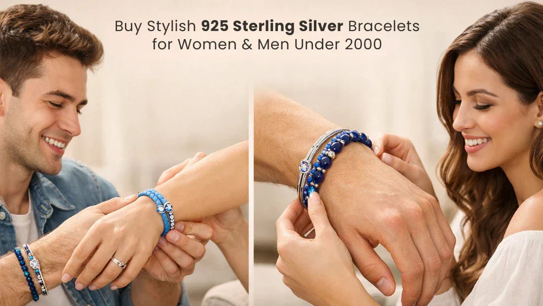 Buy Stylish 925 Sterling Silver Bracelets for Women and Men Under 2000
