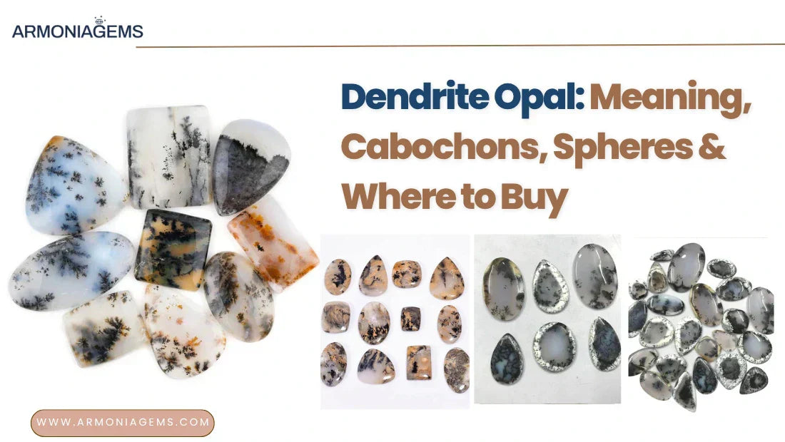 Dendrite Opal: Meaning, Cabochons, Spheres & Where to Buy