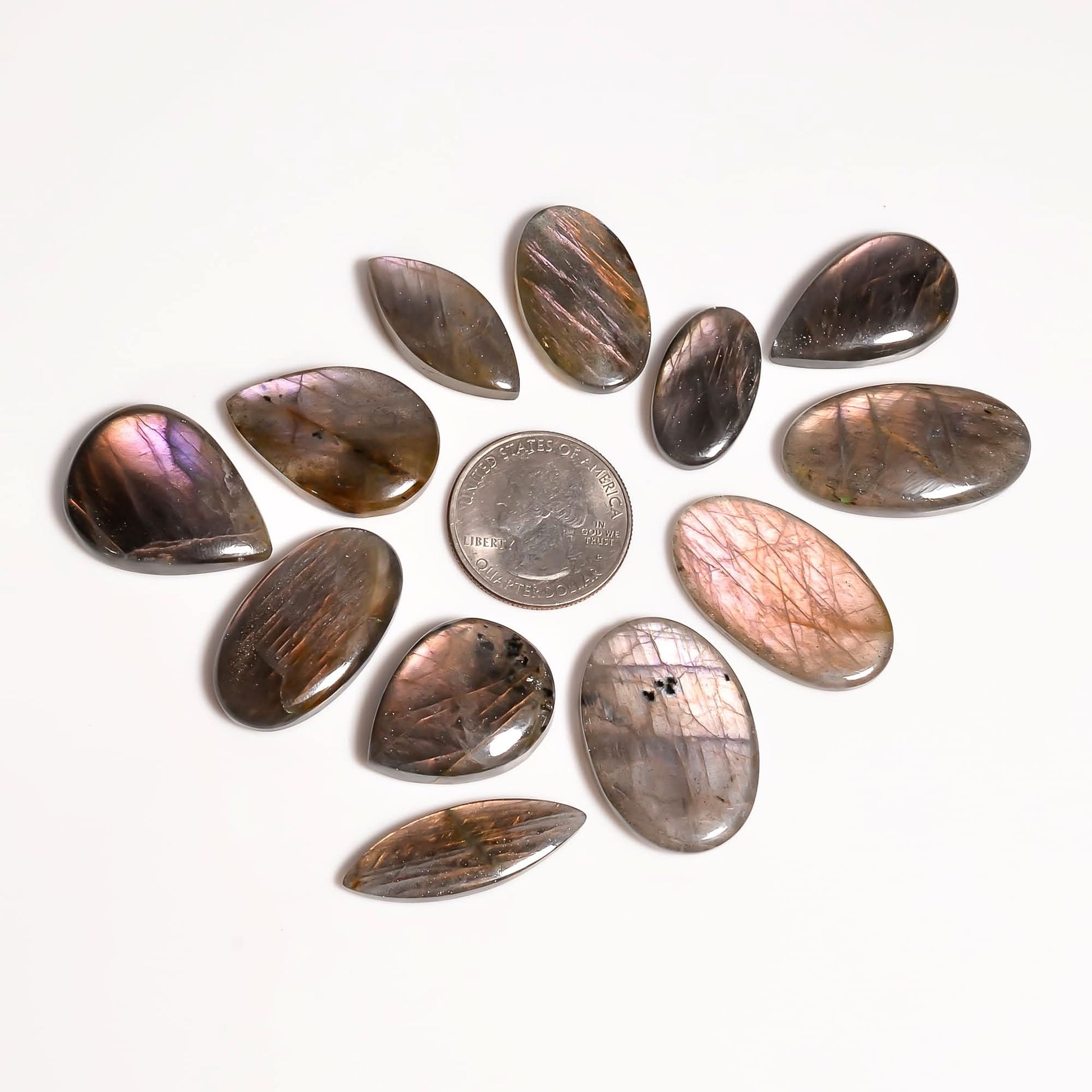 3 to 5 Pcs of Labradorite Stone Bulk Wholesale Lot