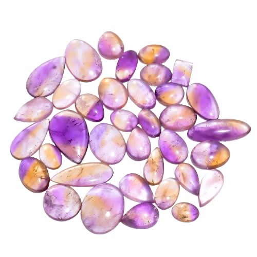 AAA quality natural ametrine gemstone cabochons for jewelry making