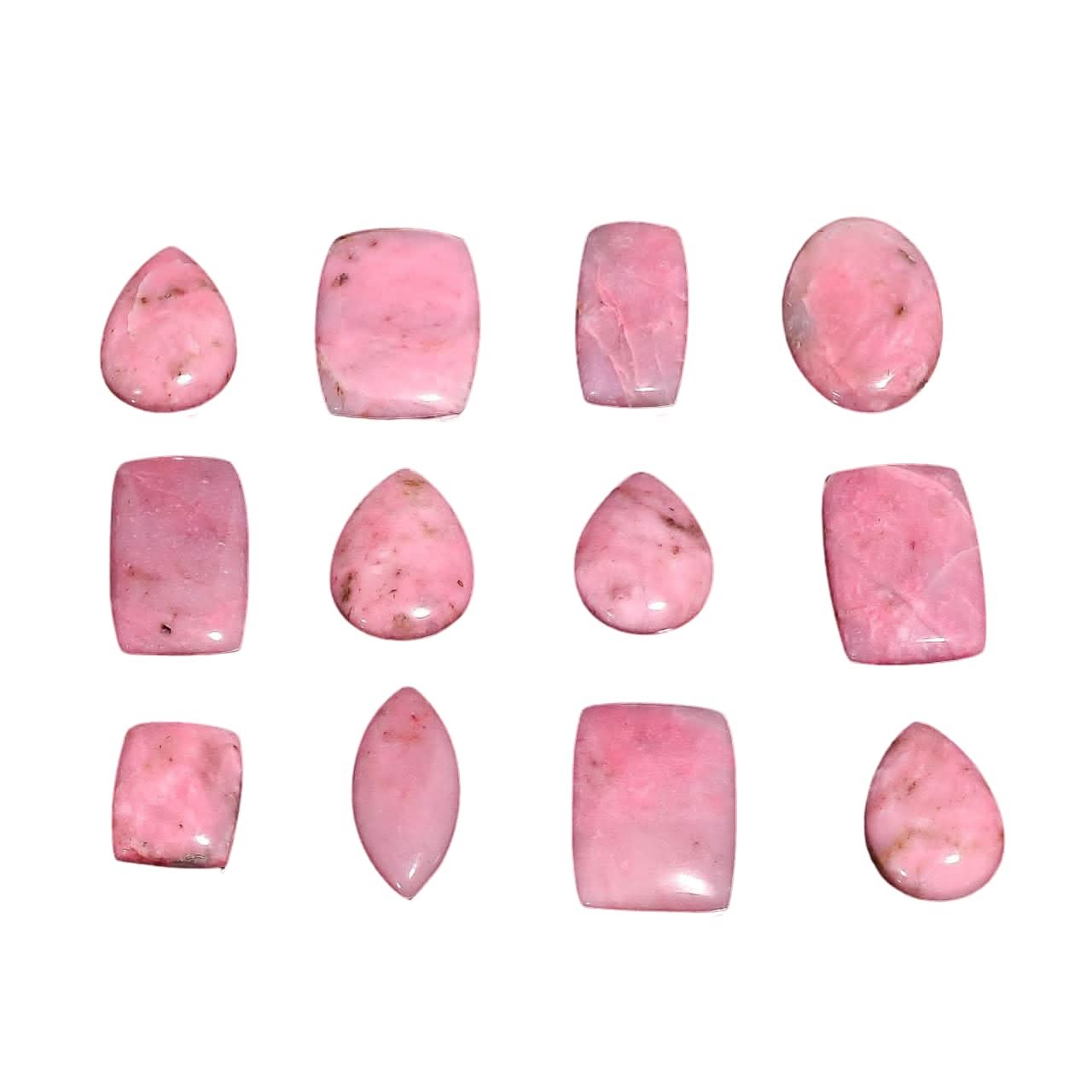 3–4 Pcs Natural Petalite Cabochons – Polished Loose Gemstone Lot for Jewelry Making, Wire Wrapping, Healing Crystal & Reiki, Wholesale Bulk