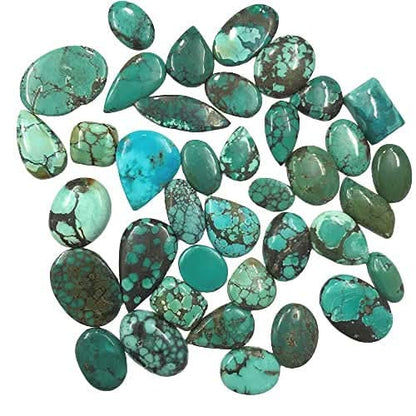 Natural Tibetan Turquoise gemstone lot for jewelry making 50 carats