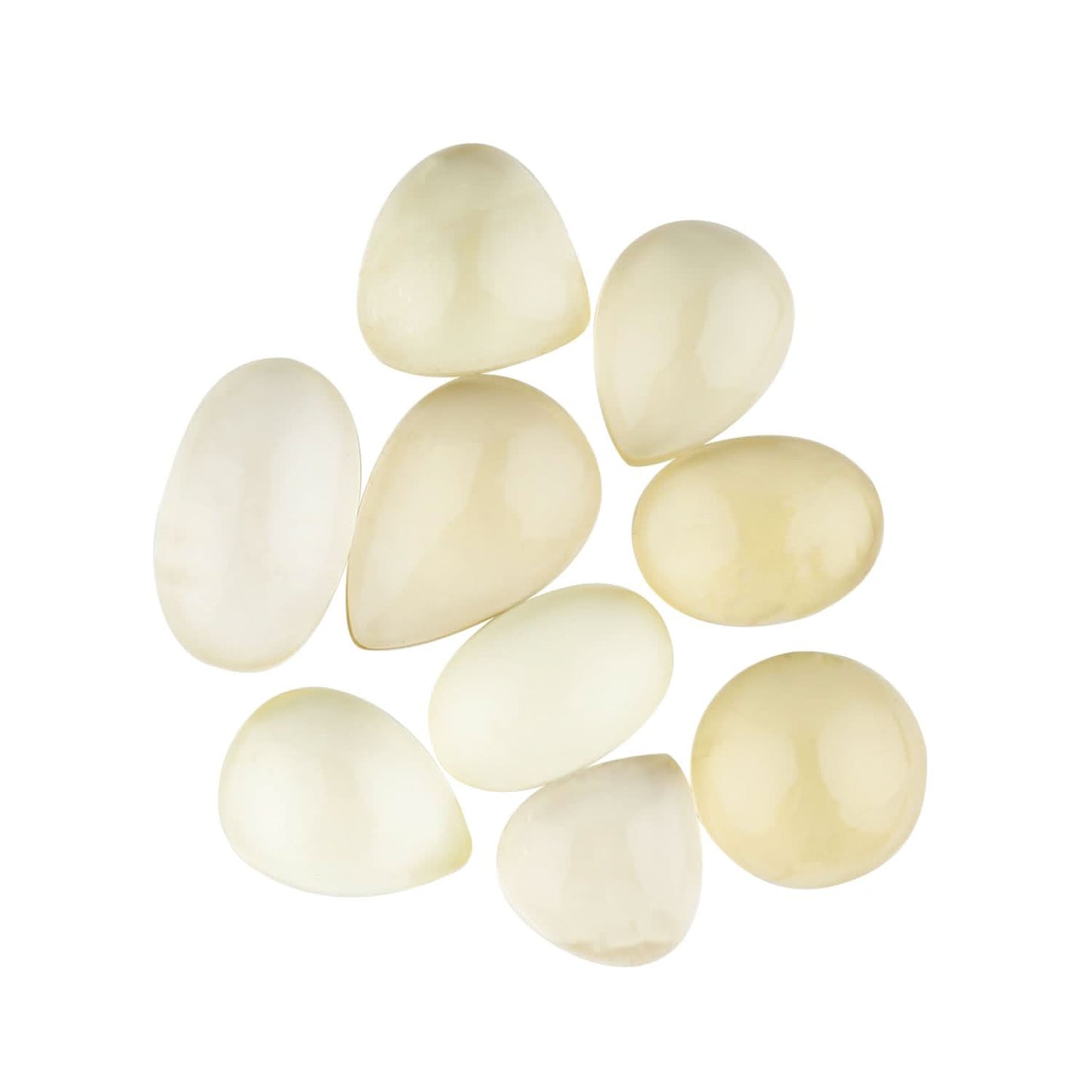 Lemon Quartz Agate Mix Shape Gemstones Cabochons [20-30mm] (4-5pcs), Jewelry Making Loose Gemstone, Polished Gems, DIY, Wire Wrapping, Reiki, Wikka, Healing Crystals, Bulk Gemstone Deal