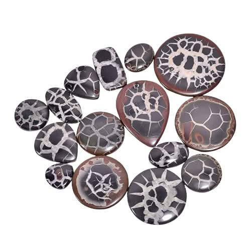 ™ 100 carats Natural Mud Fossil Septarian Gemstone Cabochons Wholesale Lot, Jewelry Making Loose Gemstones Supply, Minreal, DIY, Wire Wrapping, Healing Crystals, Bulk Gemstone Deal 3 to 4pcs