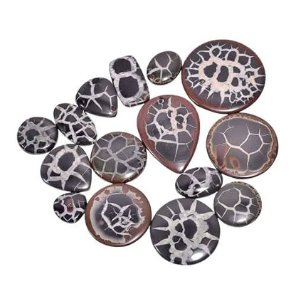™ 100 carats Natural Mud Fossil Septarian Gemstone Cabochons Wholesale Lot, Jewelry Making Loose Gemstones Supply, Minreal, DIY, Wire Wrapping, Healing Crystals, Bulk Gemstone Deal 3 to 4pcs