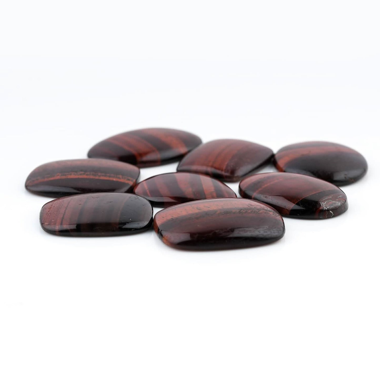 Dyed Red Tiger Eye Mix Shape Gemstones Cabochons [25-40mm] (2-3pcs), Jewelry Making Loose Gemstone, Polished Gems, DIY, Wire Wrapping, Reiki, Wikka, Healing Crystals, Bulk Gemstone Deal