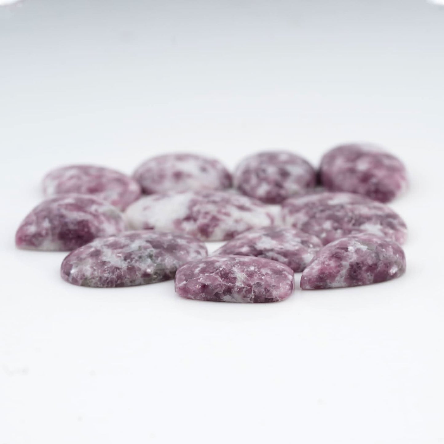 Pink Lepidolite Mix Shape Gemstones Cabochons [20-30mm] (4-5pcs), Jewelry Making Loose Gemstone, Polished Gems, DIY, Wire Wrapping, Reiki, Wikka, Healing Crystals, Bulk Gemstone Deal