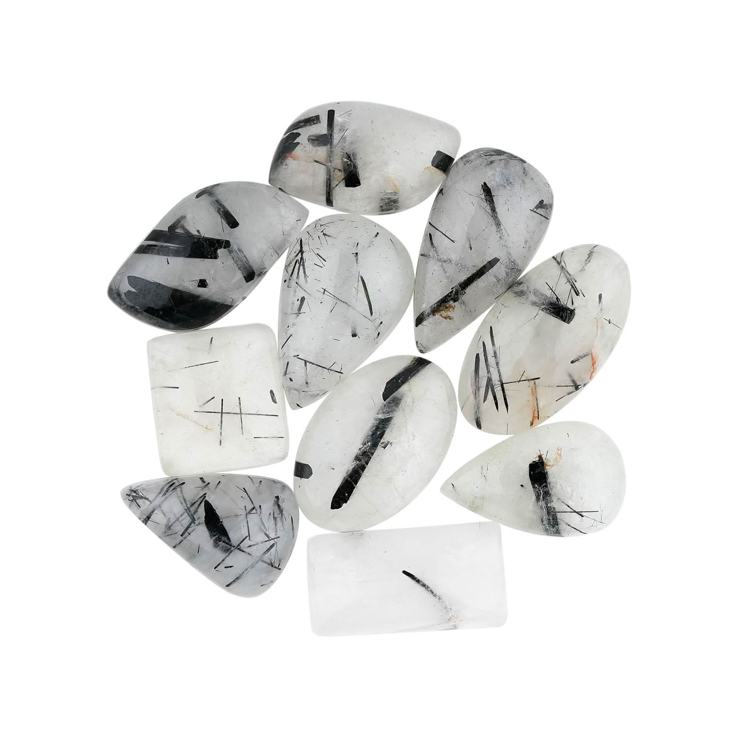Black Rutile Quartz Gemstones