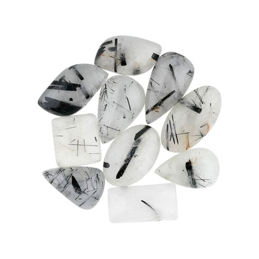 Black Rutile Quartz Gemstones