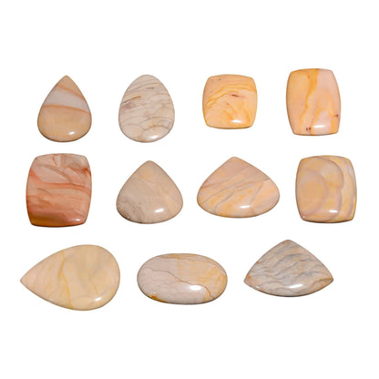2-3pcs, Willow Creek Jasper Mix Shape Gemstones Cabochons, Jewelry Making Loose Gemstone, Polished Gems, DIY, Wire Wrapping, Healing Crystals, Bulk Gemstone Deal, 30-40mm