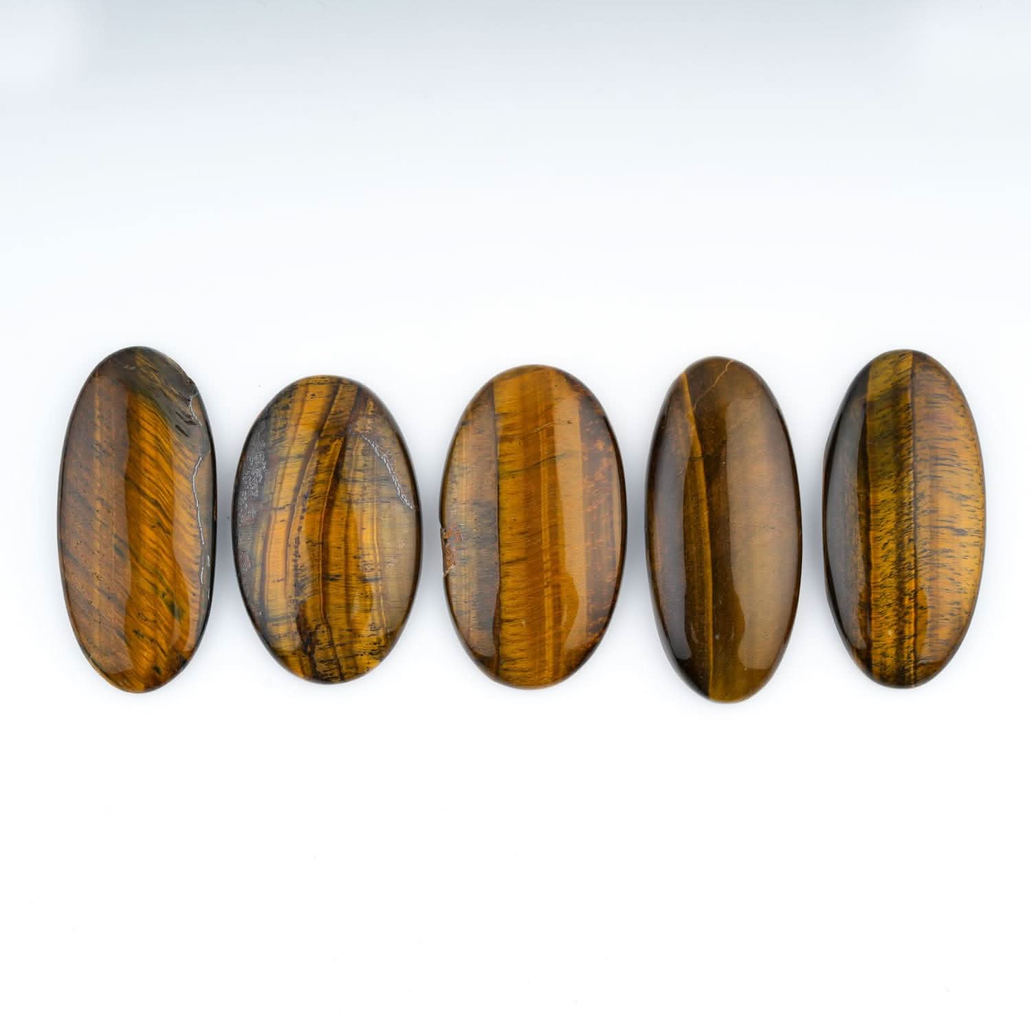 Polished Tiger Eye Loose Gemstones for Wire Wrapping
