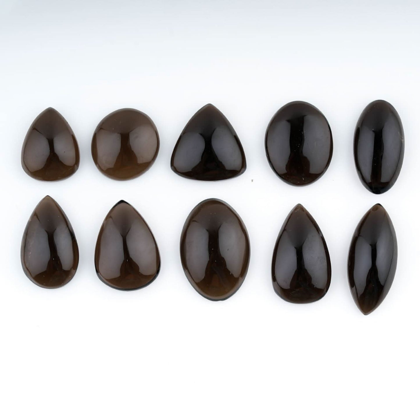 Smoky Quartz Mix Shape Gemstones Cabochons
