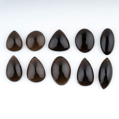 Smoky Quartz Mix Shape Gemstones Cabochons