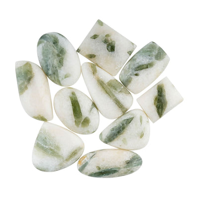 [20-35mm] (3-4pcs) Green Tourmaline Mix Shape Gemstones Cabochons, Jewelry Making Loose Gemstone, Polished Gems, DIY, Wire Wrapping, Reiki, Wikka, Healing Crystals, Bulk Gemstone Deal