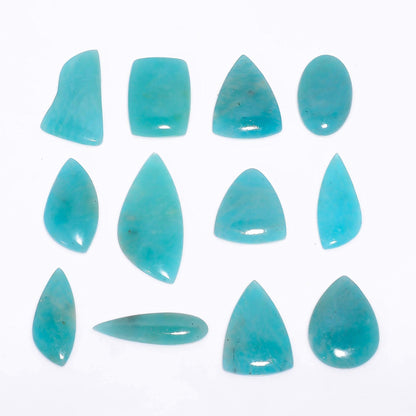 Polished amazonite stone with natural blue green color for rings