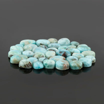 natural larimar stone mix shape