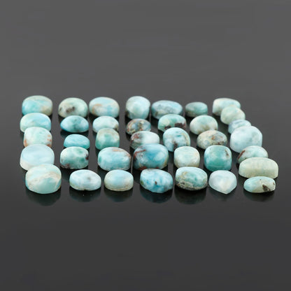 natural larimar stone mix shape