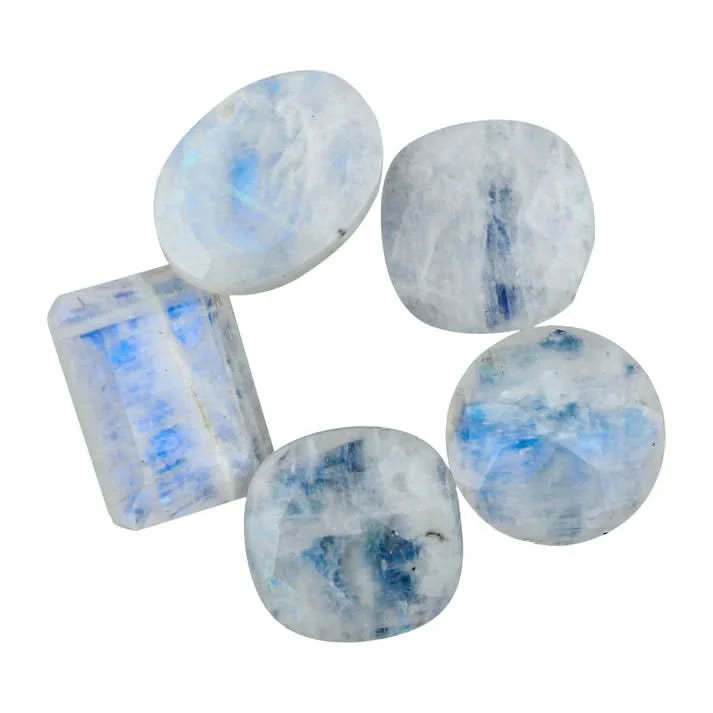 Natural Rainbow Moonstone Artisan Jewelry Stone
