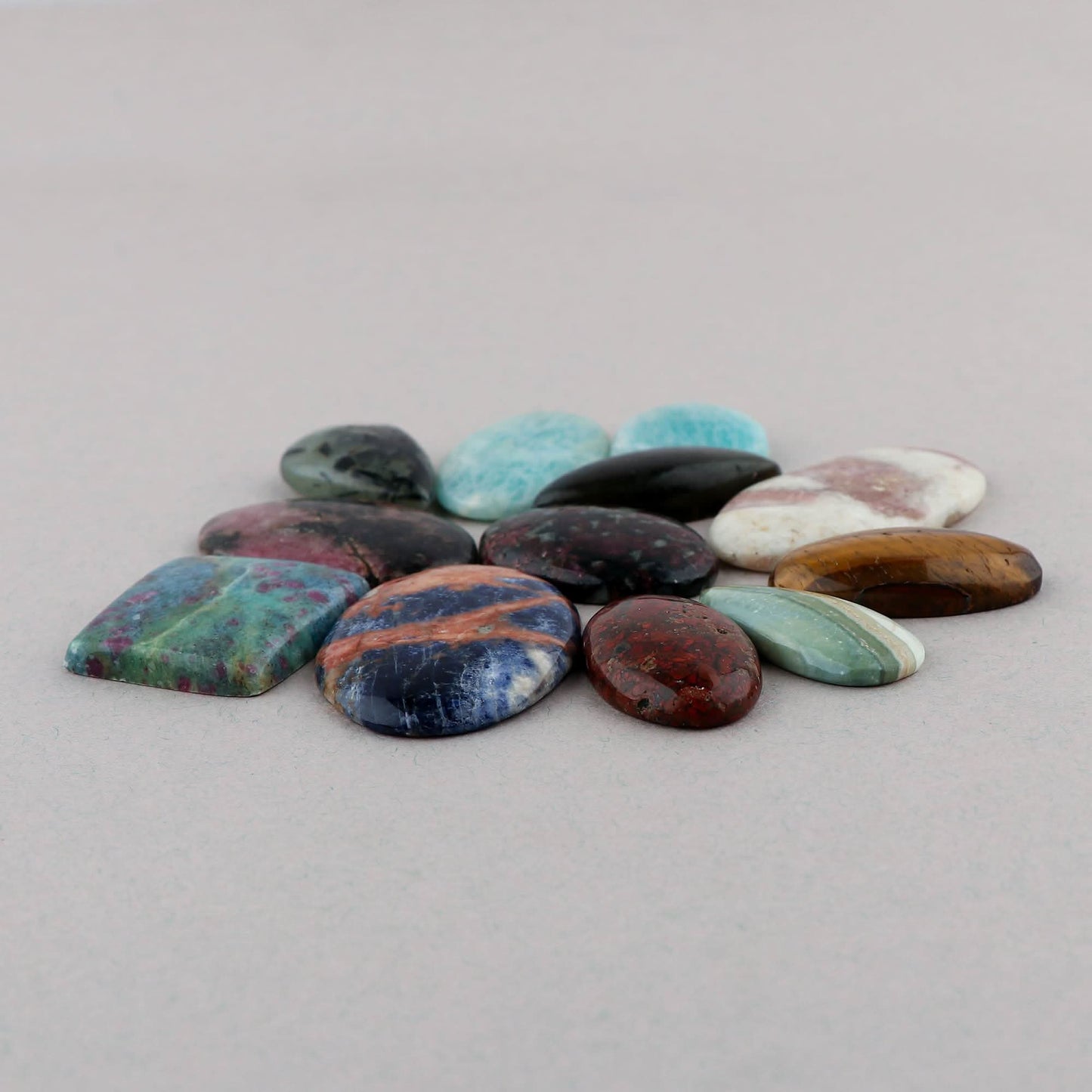 100 Carats Natural Mix Gemstones Wholesale Cabochons Lot, Jewelry Making Loose Gemstone, DIY Stones, Wire Wrapping, Reiki, Wikka, Healing Crystals, Bulk Gemstone Deal, 2 to 4pcs