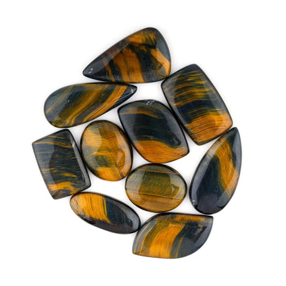 [20-30mm] (3-4 pcs.) Black Tiger Eye, Mix Shape Gemstones Cabochons, Jewelry Making Loose Gemstone, Polished Gems, DIY, Wire Wrapping, Reiki, Wikka, Healing Crystals, Bulk Gemstone Deal