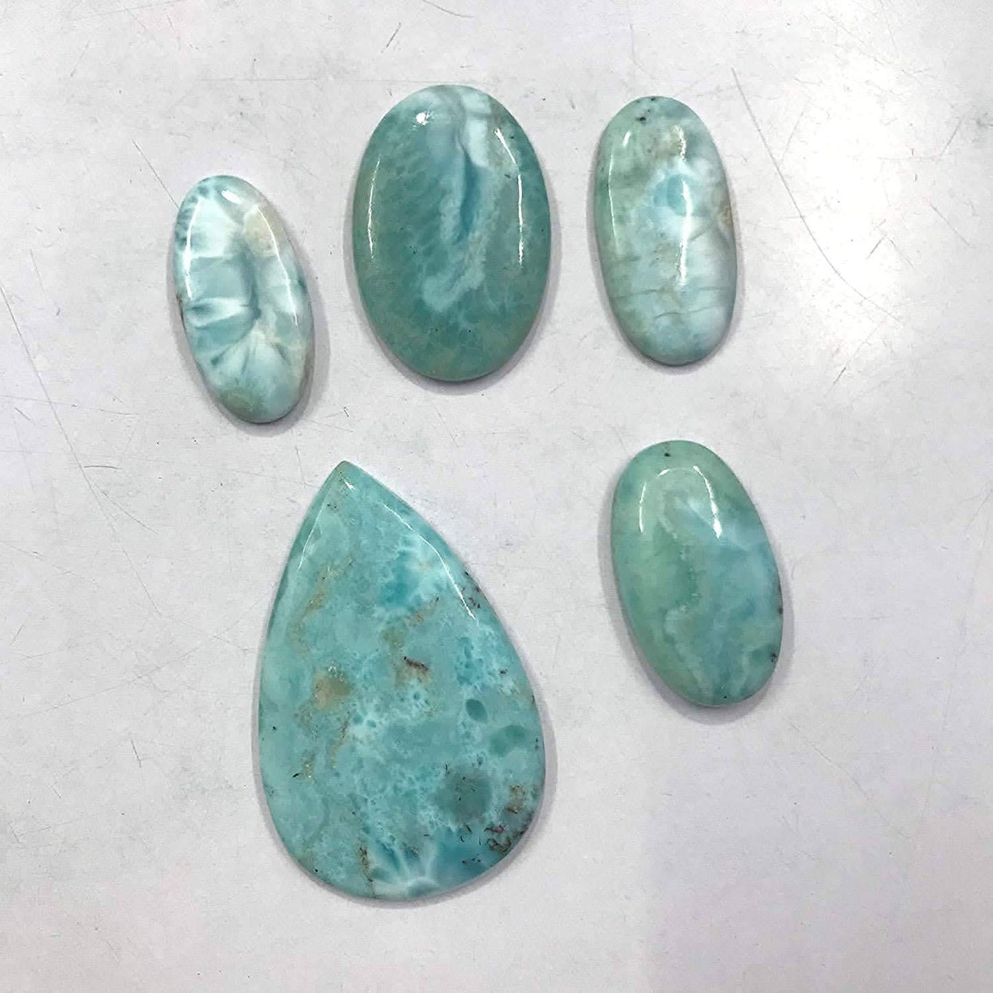 Real larimar stone for sale 75 carats wholesale wire wrap supply
