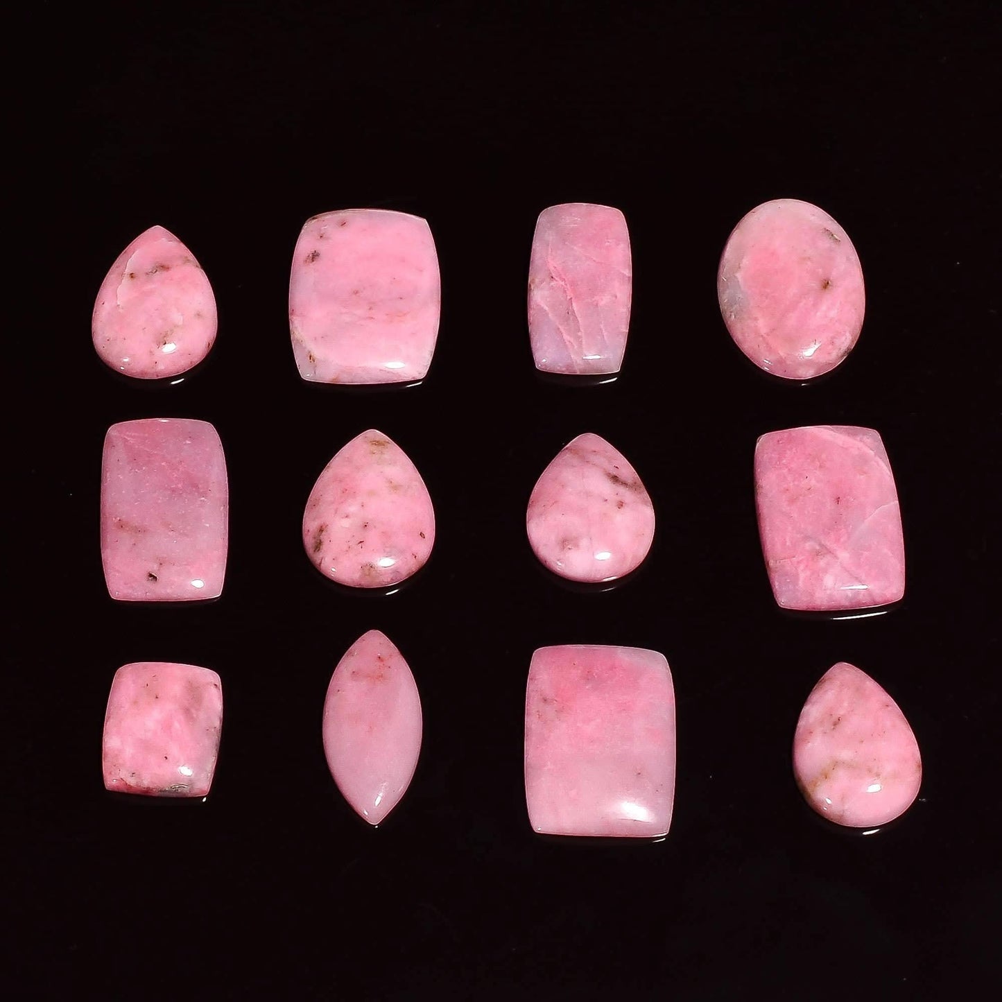 3–4 Pcs Natural Petalite Cabochons – Polished Loose Gemstone Lot for Jewelry Making, Wire Wrapping, Healing Crystal & Reiki, Wholesale Bulk