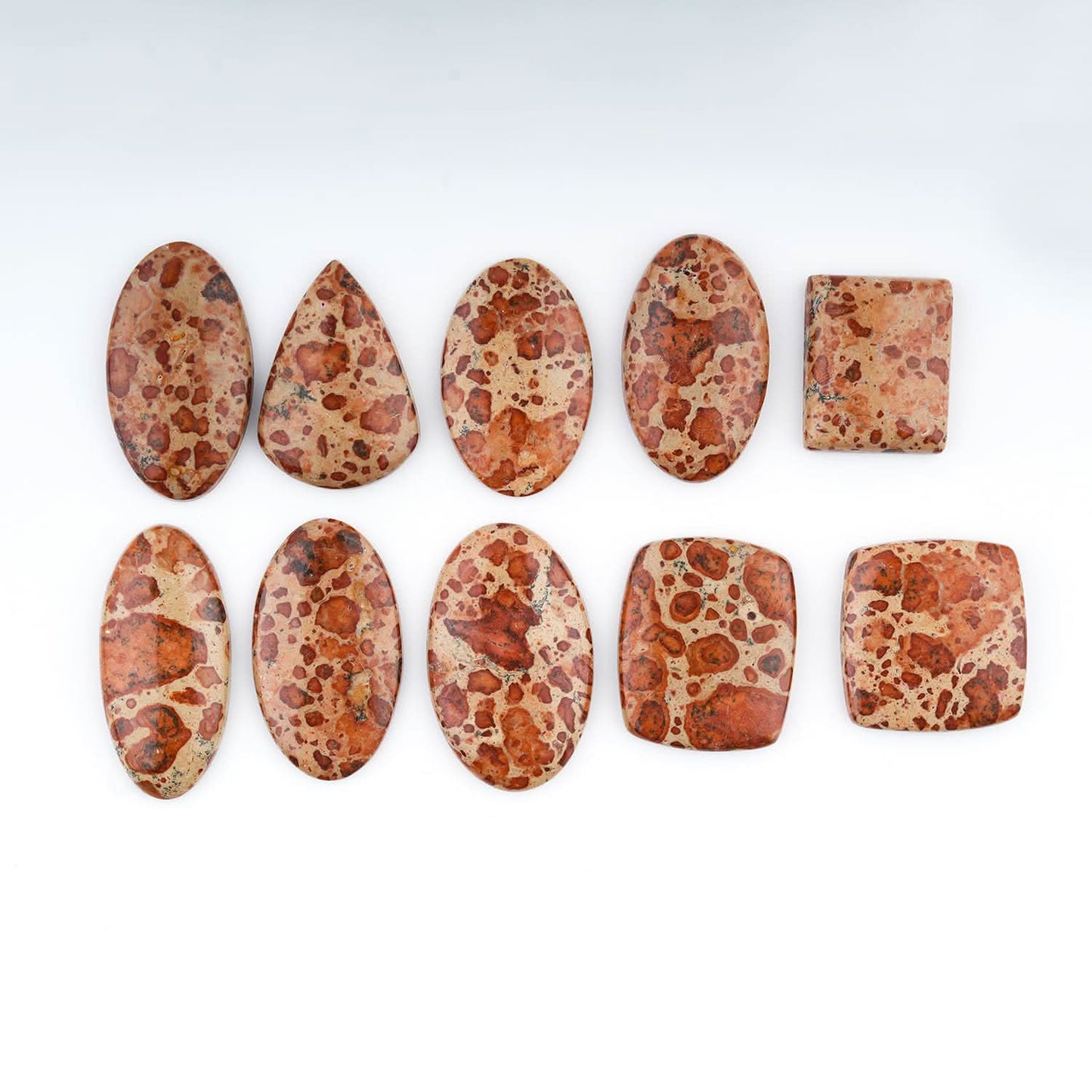 [25-35mm] (3 pcs.) Asteroid Jasper, Mix Shape Gemstones Cabochons, Jewelry Making Loose Gemstone, Polished Gems, DIY, Wire Wrapping, Reiki, Wikka, Healing Crystals, Bulk Gemstone Deal