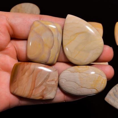 2-3pcs, Willow Creek Jasper Mix Shape Gemstones Cabochons, Jewelry Making Loose Gemstone, Polished Gems, DIY, Wire Wrapping, Healing Crystals, Bulk Gemstone Deal, 30-40mm