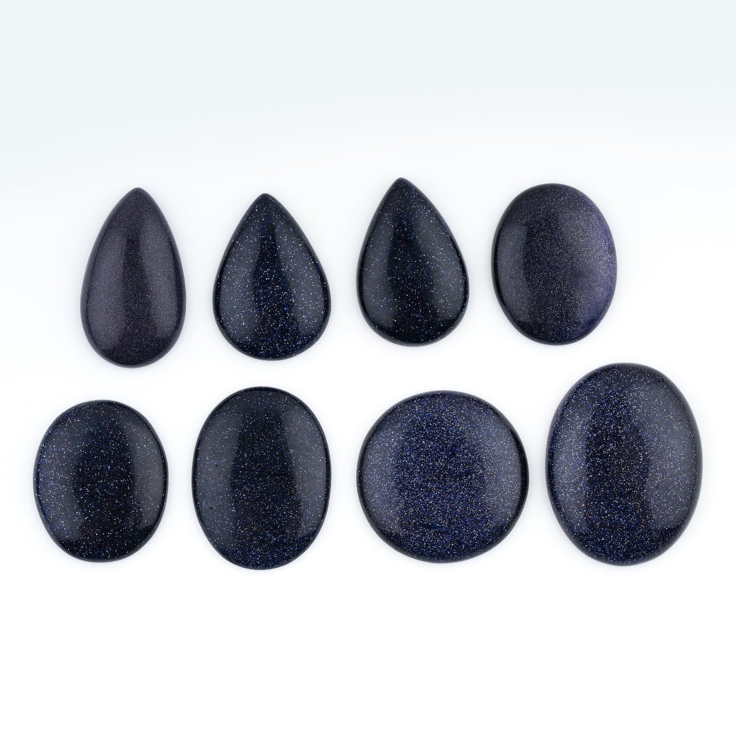 [25-35mm] (2-3pcs) Blue Sunstone Mix Shape Gemstones Cabochons, Jewelry Making Loose Gemstone, Polished Gems, DIY, Wire Wrapping, Reiki, Wikka, Healing Crystals, Bulk Gemstone Deal