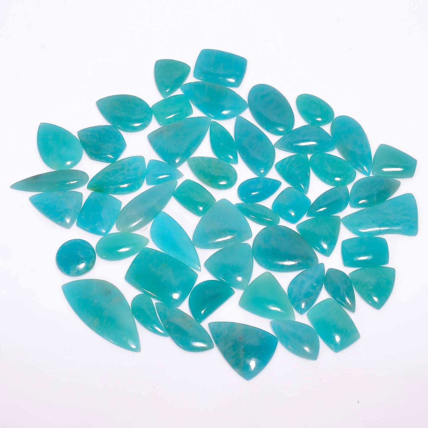 3 piece amazonite gemstone mix pack 18-25mm size
