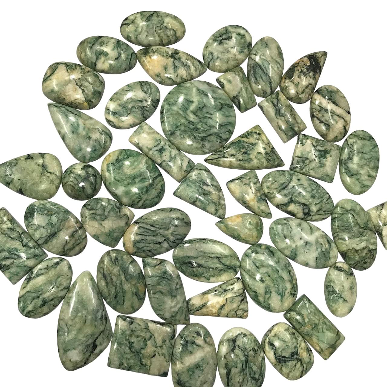 Natural Mariposite cabochon wholesale lot 100 carats mix shape polished loose gemstones USA