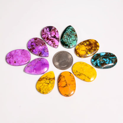 Solar Quartz Cabochon Mix Gemstones (8 pcs) 25-30 MM, Home, Office, Living Kitchen, Room Decor, Loose Gems, DIY, Wire Wrapping, Reiki, Wikka, Healing Crystals, Bulk Deal