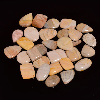 2-3pcs, Willow Creek Jasper Mix Shape Gemstones Cabochons, Jewelry Making Loose Gemstone, Polished Gems, DIY, Wire Wrapping, Healing Crystals, Bulk Gemstone Deal, 30-40mm