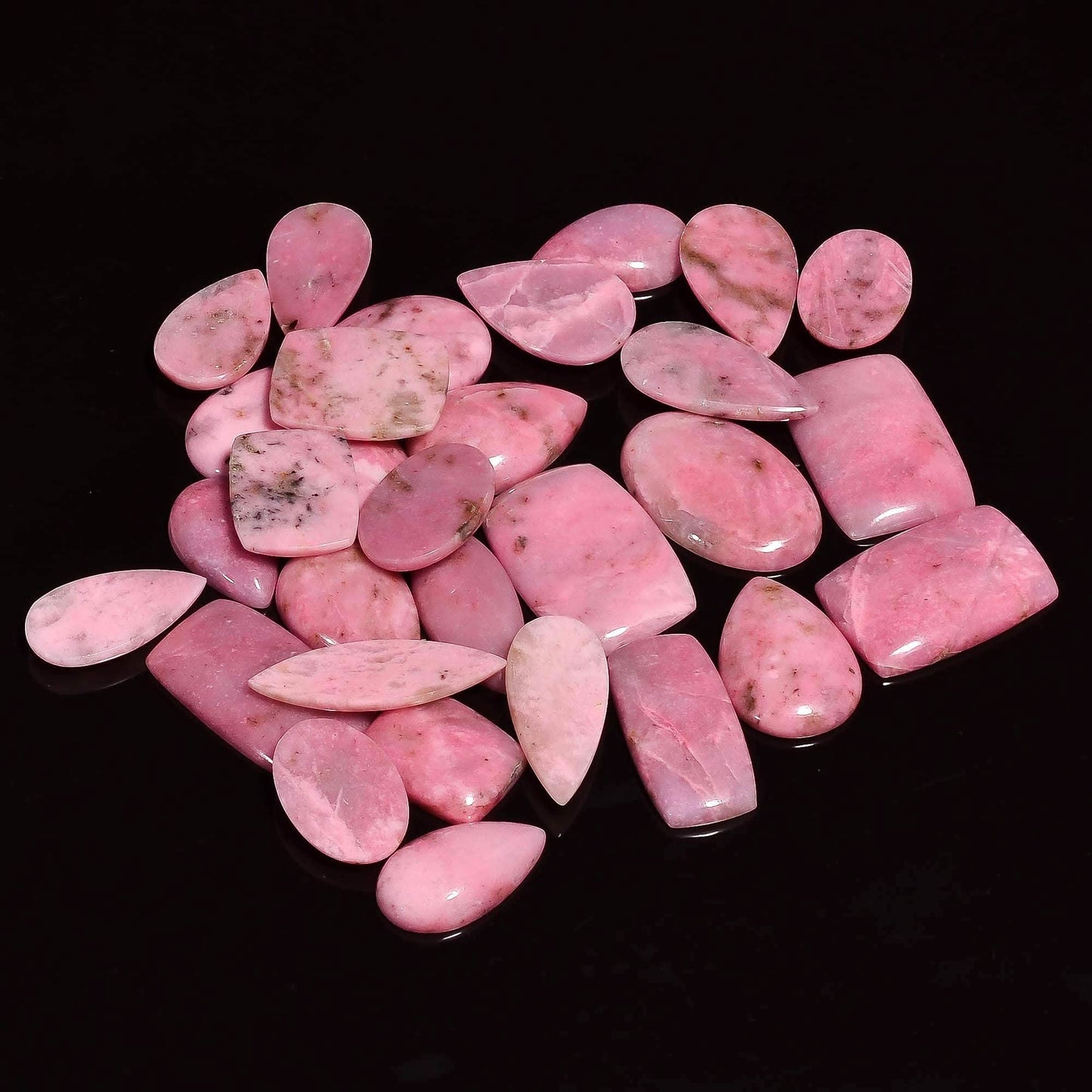 3–4 Pcs Natural Petalite Cabochons – Polished Loose Gemstone Lot for Jewelry Making, Wire Wrapping, Healing Crystal & Reiki, Wholesale Bulk
