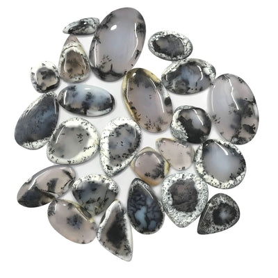 100ct Natural Dendrite Opal Cabochon Lot | Wholesale Dendrite Opal Gemstone for Jewelry Making | Australia Origin