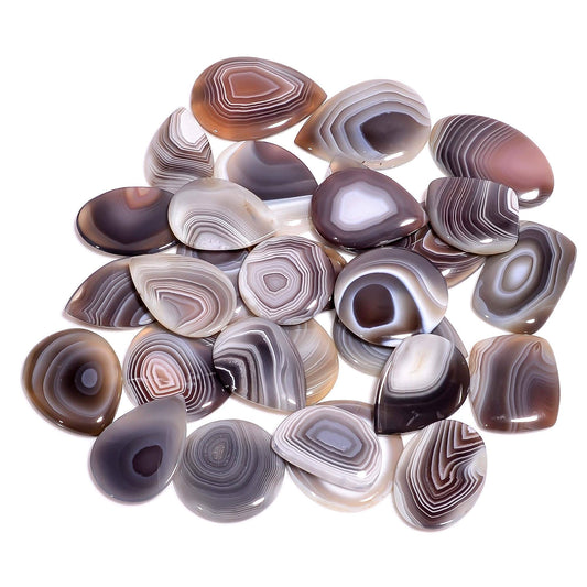 botswana agate cabochon banded gemstone