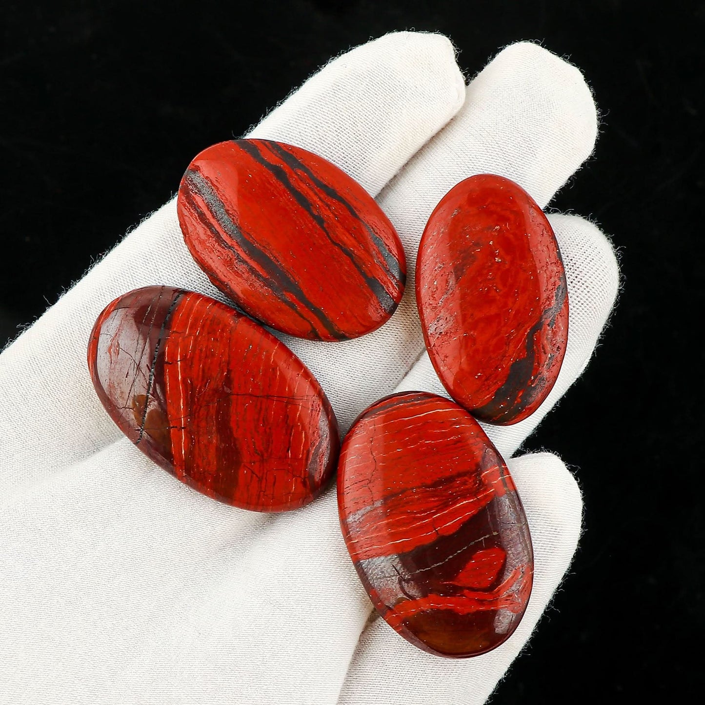 snakeskin pattern jasper polished stone