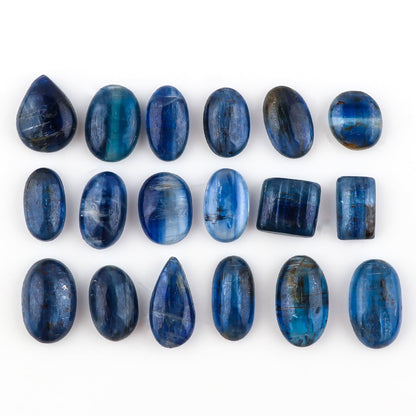 natural kyanite blue polished stone