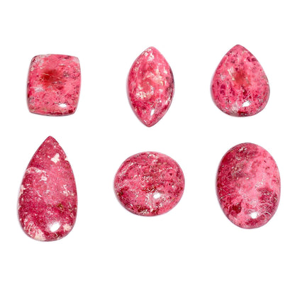 natural thulite polished cabochon bulk gemstone