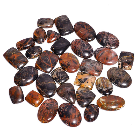 Natural Pilbara jasper cabochons from Australia for jewelry making