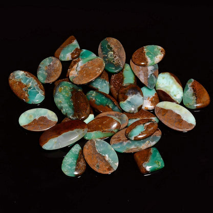 3pcs Natural Bi-Chrysoprase Gemstone Wholesale Cabochons Lot, Jewelry Making Loose Gemstone, Polished Home Decor Specimen, DIY, Wire Wrapping, Reiki, Healing Crystals, Bulk Gemstone Deal