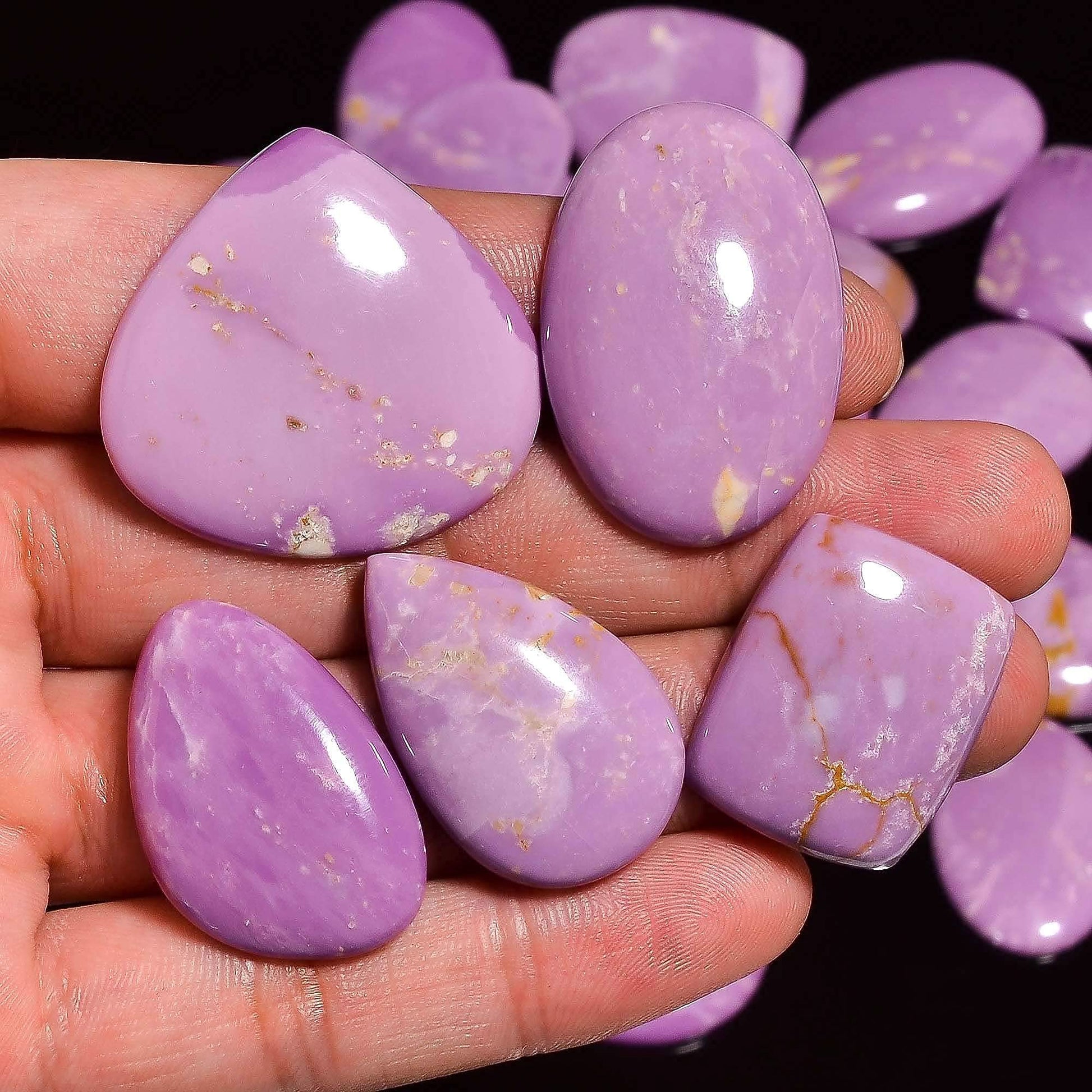 Polished phosphosiderite specimens for crystal grid and home decor USA

